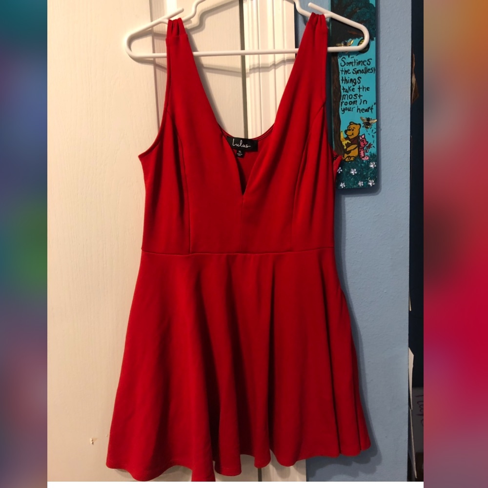 Beautiful Red Romper-Dress